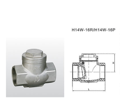 埃美柯不銹鋼止回閥結(jié)構(gòu)圖