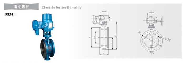 埃美柯電動(dòng)蝶閥9834結(jié)構(gòu)圖